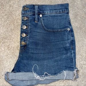 Madewell Highrise shortie denim shorts